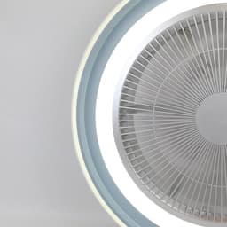 NETTLIFE Plafondventilator met verlichting - blauw - rond - Modern - LED 33W - CCT dimbaar - Plafondlamp met afstandsbediening - Timing -5 Bladen Licht - Slaapkamer | Woonkamer — thumbnail 3