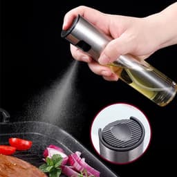 Premium Oliespray voor Airfryer!Oliespray/Oliespuitfles RVS & Glas – Herbruikbare Olie Spray – Fijne Verneveling voor Koken, BBQ, Salades, Bakken- Koken– Navulbare Oliedispenser 100ml – Lekvrij & Transparant, Verstuiver olie Keuken, Restaurant — thumbnail 1