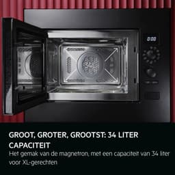 AEG OS5CM34MB 5000 serie Inbouwmagnetron - 34 liter - Hete lucht en grillfunctie - Mat zwart — thumbnail 6