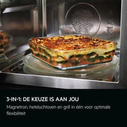 AEG OS5CM34MB 5000 serie Inbouwmagnetron - 34 liter - Hete lucht en grillfunctie - Mat zwart — thumbnail 7