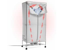 Draagbare elektrische droger met 2 niveaus Dupledry InnovaGoods 1200 W