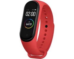 Kiraal Nova - Stappenteller - Activity Tracker - Temperatuurmeter - Bloeddrukmeter - Hartslagmeter - Smartwatch - Horloge - Heren - Dames - Nederlandse Handleiding - Rood