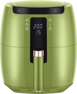 Swiss Pro+ - SP-DAF7LG - airfryer XXXL - Intelligente Heteluchtfriteuse Digitaal- 7 L - XXXL - New Model 2026- GRATIS Recepten Boek - Touchscreen - TURBO Opwarmen - Green - 7 liter — thumbnail 2