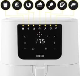 N8WERK heteluchtfriteuse Moonlight White Edition 5,5l - wit - 1800W — thumbnail 4