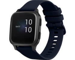 kwmobile horlogebandje geschikt voor Garmin Venu Sq Music / Sq polsband - Smartwatch bandje van TPU - Activity tracker horloge band in donkerblauw