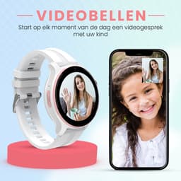 VUBIO 4G Kinder Smartwatch L1 - GPS - Incl. SIM - Videobellen - Wit — thumbnail 3