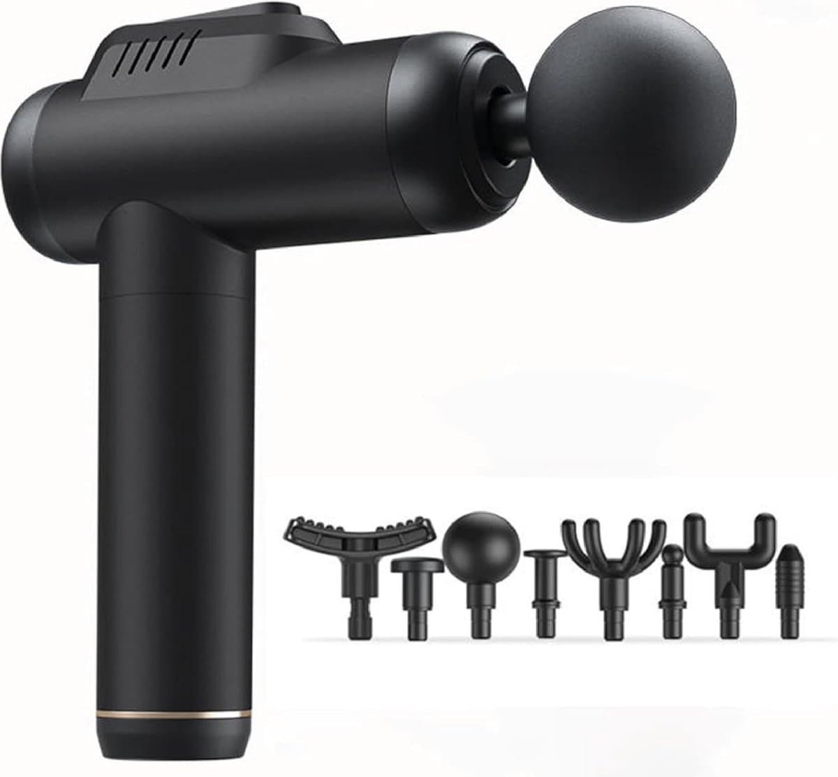 Massage Pistool 6 snelheden dieptespiermassage draadloos - professioneel verstelbaar voor sportschool - draagbaar met 8 massagekoppen - USB-C-opladen — afbeelding 1