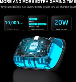 BOBOVR S3 Pro voor Meta Quest 3 / 3S | Comfortabele riem met B100-batterij en koelventilator — thumbnail 4