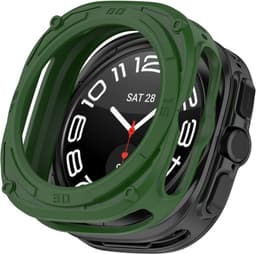 Hoesje Geschikt voor de Samsung Galaxy Watch Ultra 47 MM - TPU Bumper Case - Groen — thumbnail 1