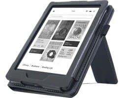 Goodline® - Hoesje geschikt voor de Kobo Aura 1st Edition (6") N514 - 2in1 Stand Cover / Hoesje / Sleepcover - Zwart