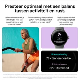 Google Pixel Watch 3 - Smartwatch - 41mm - Zilverkleurig/Porselein — thumbnail 13