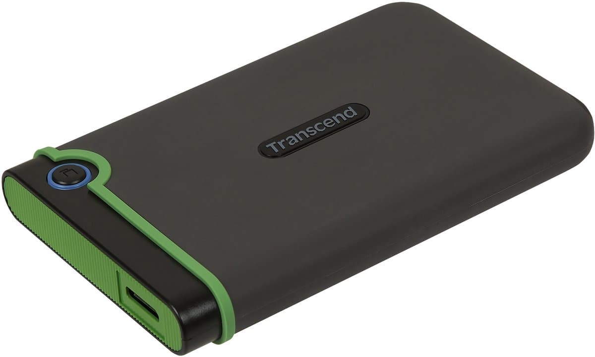 Transcend StoreJet® 25M3S Slim 1 TB Externe harde schijf (2,5 inch) USB-A 3.1 Gen 1 IJzergrijs TS1TSJ25M3S — afbeelding 1