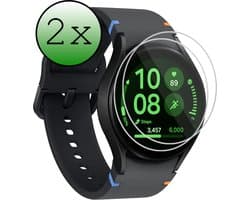 Screenprotector - 2 Stuks Geschikt voor Samsung Galaxy Watch FE (40mm) - Extra Sterk - Tempered Glass - Gehard Glas - Beschermglas Screen Cover - Bescherm Protector voor Smartwatch