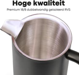 Vatten® Premium RVS French Press - Donkergroen - 1 Liter - Dubbelwandige Koffiemaker - Cafetière — thumbnail 4