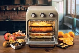 Ariete 4632/03 Vintage Airfryer & Oven - 16 liter - 1400 Watt - timer - draaispit - roterende mand - beige — thumbnail 10