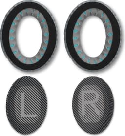 kwmobile 2x oorkussens geschikt voor Bose Quietcomfort 35 35II 25 15 / QC35 QC35II QC25 QC15 - Earpads voor koptelefoon in zilver — thumbnail 4