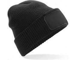 Beechfield Volwassenen Thinsulate Printers Beanie (Zwart)