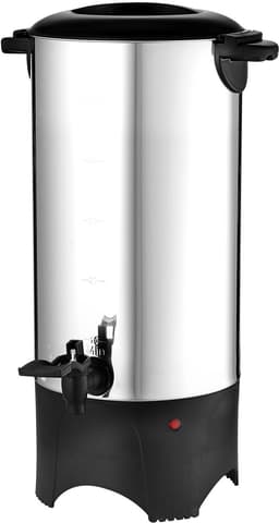 CommerciëLe Koffiepot, 50 Kopjes, Roestvrij Staal, Grote Koffieautomaat, 1000 W, 220 V, Elektrisch Koffiezetapparaat voor Snel Zetten, Heetwaterkan met Afneembaar Netsnoer, Zilver — thumbnail 2