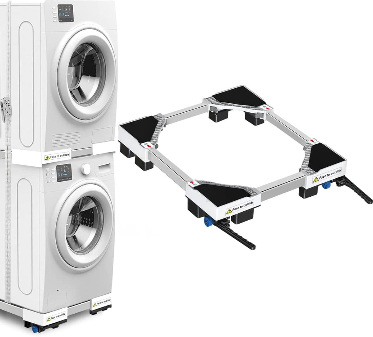 Wasmachine verhoger - Wasmachine verhoger - Wasmachine sokkel - Wasmachine verhoger met lade - Wasmachine opbouwmeubel - Wasmachine opbouwmeubel - Wasmachine Sokkel — afbeelding 1