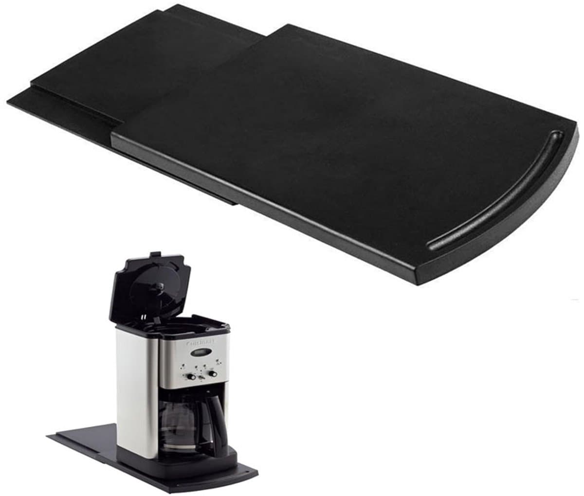 Keukenapparatuur Verplaatsbare Lade - Handige Uitrekbare Schuiflade - Keukenapparatuur Aanrechtblad Opbergaccessoires - Keukengereedschap Accessoires - Voor Koffiezetapparaat, Airfryer, Broodrooster, Blender — afbeelding 1