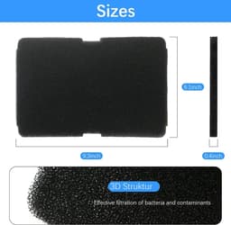 3 stuks - Drogerfilter - Wasdroger filter - Voor Beko Grundig Elektra Bregenz Blomberg 2964840100| DSX83410W | DE8635RX - Droger Warmtepompdroger - Schuimfilter - Vervangingsonderdelen voor wasmachines - (240X150X12MM) — thumbnail 7
