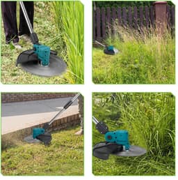 Handmaaier - Grasmaaier - Grastrimmer - Grasschaar - Grasmachine - 4000W - 9 Inch - Elektrische/Accu - Borstelloze Grastrimmer met Digitaal Display – Stil & Krachtig Tuingereedschap - 21V/18V Compatibel - Inclusief 2x Accu — thumbnail 3