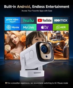 Mini beamer - Projector - Beamerscherm - Projectiescherm - Outdoor & Indoor Projector - — thumbnail 2