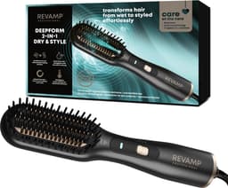 REVAMP Deepform Dry & Style Hot Air BR2500 Stijlborstel Zwart — thumbnail 1