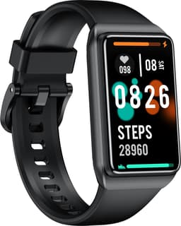 J&D supplies Stappenteller - Zwart - Temperatuurmeter - Activity Tracker - Hartslagmeter - Bloeddrukmeter - Smartwatch - Horloge - Heren - Dames — thumbnail 1