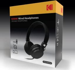 Kodak - 300 MAX - Wired On-ear Headphone - Bedrade On-ear Koptelefoon - 3.5MM - 1.2M — thumbnail 1