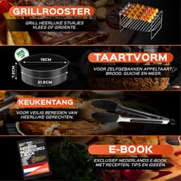 UNBOX Ronde Airfryer Accessoires - Geschikt voor Philips Airfryer 4,2L - Tomado - Princess - Inclusief Airfryer Siliconen Bakje & Nederlands E-Book — thumbnail 3