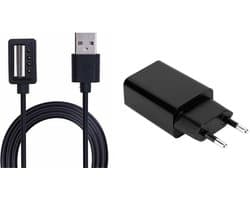 Strap-it Oplader / Oplaadkabel USB met adapter geschikt voor Suunto 9 / Suunto 9 Baro / Suunto D5 / Suunto Spartan Ultra HR / Spartan Sport Wrist HR