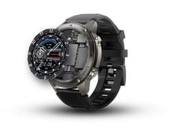 Xssive SW11 Smartwatch Heren met Precieze GPS Tracker - AMOLED - Tot 50 Meter Waterdicht - Lange Batterijduur - Geschikt voor Apple, Samsung & Android - Zwart