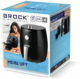 Brock Electronics Airfryer 3,5L – Heteluchtfriteuse zonder Olie – PFAS-vrij – 1300-1500W – Zwart – 6 Automatische Programma’s – Gezond Frituren – Compacte Airfryer voor Gezin of Single’s – Zwart — thumbnail 5