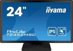Iiyama Prolite T2452MSC-B1 - LED-monitor, IPS Full HD Monitor - 23.8 Inch - Luidsprekers - Touchscreen - Zwart — thumbnail 1