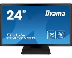 Iiyama Prolite T2452MSC-B1 - LED-monitor, IPS Full HD Monitor - 23.8 Inch - Luidsprekers - Touchscreen - Zwart
