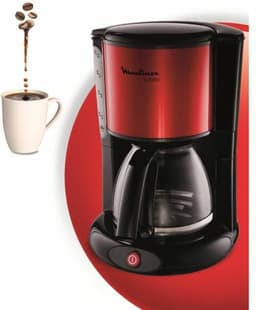 Moulinex Subito FG360D - Koffiezetapparaat - Zwart/Rood — thumbnail 2