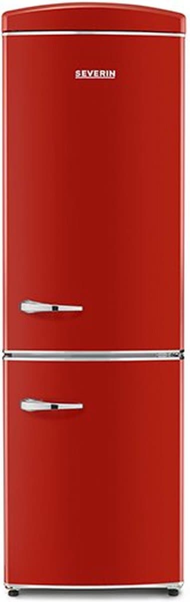 Severin RKG 8997 Retro Combi Koelkast - No Frost - Energieklasse E - Rood — afbeelding 1
