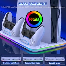 Phreeze Docking Station met Charging Station en Ventilatie - Geschikt voor DualSense Controllers en Sony Playstation 5 - Controller Laadstation — thumbnail 5