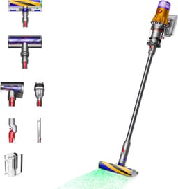 Dyson V12 Detect Slim Absolute - Steelstofzuiger - Nikkel/Geel - 150 Air Watts - Lichtgewicht — thumbnail 1