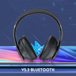 StayPowered Bluetooth Hoofdtelefoon - 65 Uur Non-stop Luisterplezier - Bluetooth 5.3 voor Stabiele Verbinding - Hifi Stereo Geluid - Comfortabele Opvouwbare Ontwerp - Ideaal voor Reizen en Kantoor - Zwart - Levering Sneller dan Aangegeven! — thumbnail 2