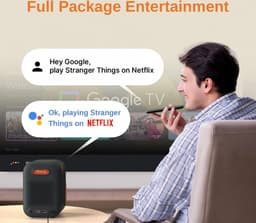 Xming Episode One Beamer Projector met WiFi en Bluetooth - Google TV - 1080P - Dolby Audio - Thuisbioscoop - Buiten gebruik Beamer — thumbnail 5