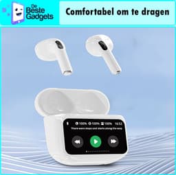 Draadloze oordopjes A11 Pro met smart display - Sport Oordopjes - Geschikt voor Apple en Android - Bluetooth 5.3 - Draadloze oortje Bluetooth - Sport Oordopjes - Bluetooth Oordopjes - Draadloze Oordopjes - Oortjes Draadloos - In-Ear Oordopjes — thumbnail 4