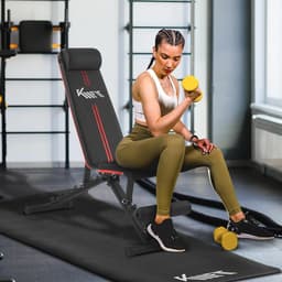 Opvouwbare Multifunctionele Gewichtsbank met 6-voudig Verstelbare Rugleuning - Draagvermogen tot 250 kg — thumbnail 2
