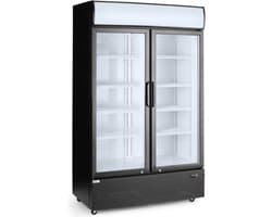 Arktic Koelkast - 618L - Zwart - +2°C/+10°C - Geforceerd - Klapdeuren - Wielen - 1120x595x1965mm - Horeca Koelkast