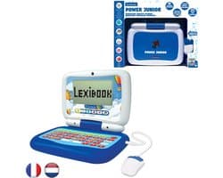 Tweetalig pratende educatieve laptop in het Frans en Nederlands voor een totaal van 40 activiteiten verdeeld in 6 categorieÃ«n, waaronder 3 geanimeerde verhalen en 1 hoe lees de leermethode