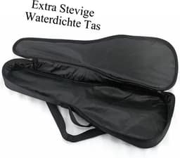 WK Ukelele Tenor 26 inch Professionele Ukulele - Massief Natuur sapele Hout – Hoogwaardige Leerukulele met Gesloten Stemmechaniek, Toets & Gebogen Achterkant -Inclusief accessoires- Professionele studie-met tas-Ukelele Gitaar — thumbnail 5