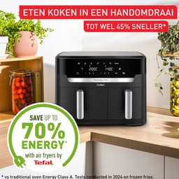 Tefal Easy Fry Dual XXL EY9428 - Dubbele Airfryer XXL - 11L - Dubbele Mand - 2-in-1 Functie - Tot 8 personen — thumbnail 3