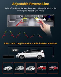 Lexium Dashcam voor auto - Dashcam - Dashcam voor auto voor en achter - Dashcam voor en achter - Dashcam voor en achter draadloos - Dual dashcam — thumbnail 4
