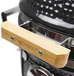 Yakiniku - BBQ Kamado 13 Inch Compact met Draagbaar Onderstel - Keramiek - Zwart — thumbnail 5